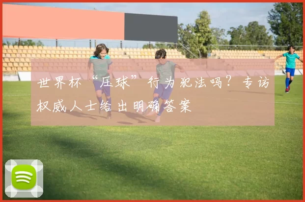 世界杯“压球”行为犯法吗？专访权威人士给出明确答案