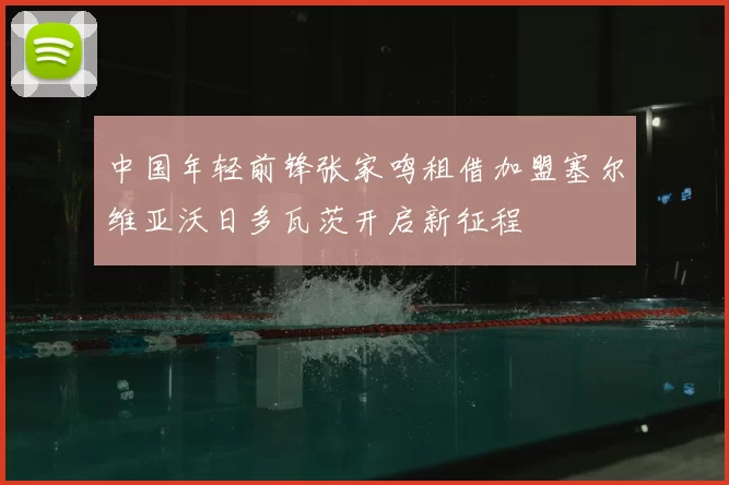中国年轻前锋张家鸣租借加盟塞尔维亚沃日多瓦茨开启新征程