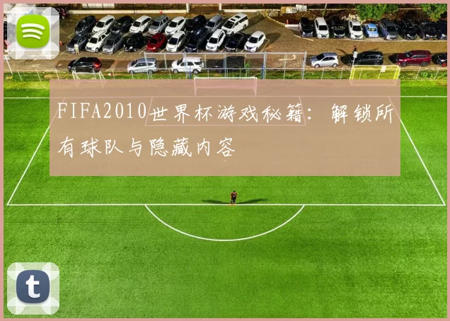 FIFA2010世界杯游戏秘籍：解锁所有球队与隐藏内容