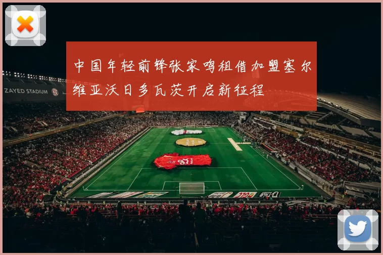 中国年轻前锋张家鸣租借加盟塞尔维亚沃日多瓦茨开启新征程