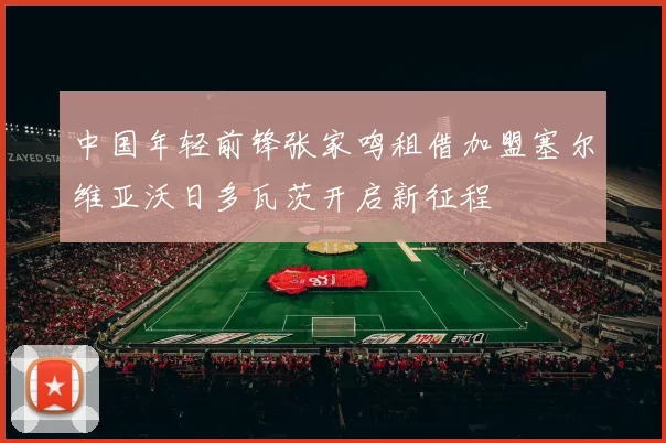 中国年轻前锋张家鸣租借加盟塞尔维亚沃日多瓦茨开启新征程