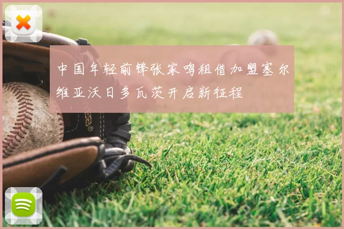 中国年轻前锋张家鸣租借加盟塞尔维亚沃日多瓦茨开启新征程